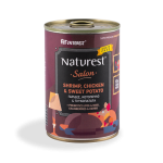 Naturest Salon με Κοτόπουλο Γαρίδες Γλυκοπατάτα και Κράνμπερι 400gr Super Premium Τροφές